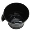 Shaving Soap Bowl Black Plastic Large Capacity Comfortable Grip Portable Shave Mug with Handle for Barber Home Travel