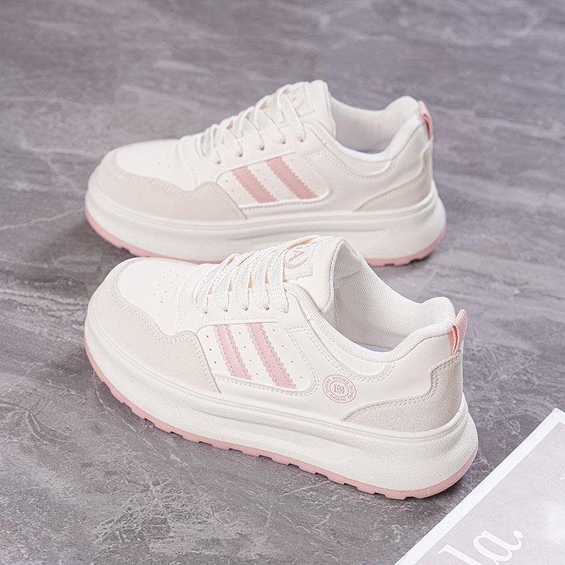 Spring new ins student platform heightening sports board shoes casual street shot Q