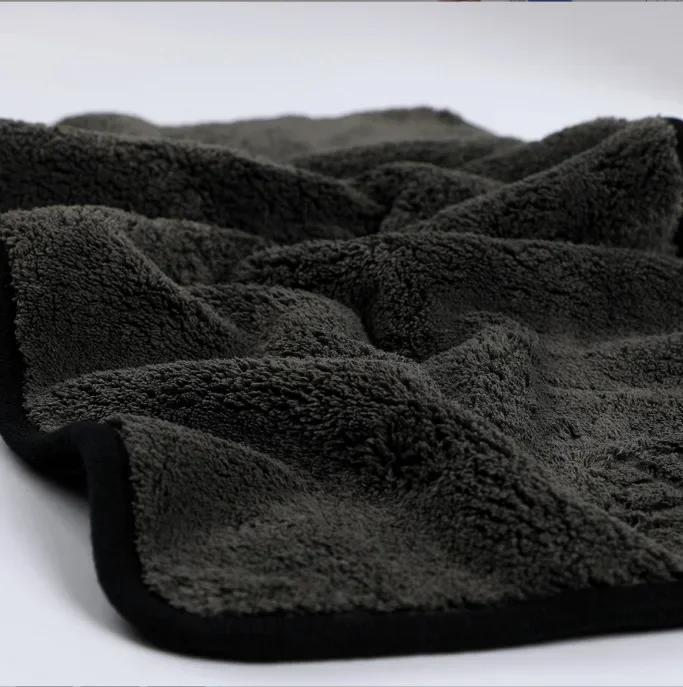 Verdicktes Mikrofasermotorrad-Reinigungstuch Autowaschhandtücher Doppellagig Trocknungspflege Detaillierung Autoreinigung Saugfähiges Tuch