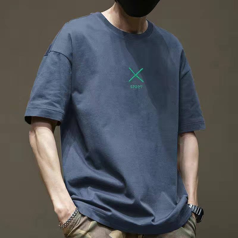 

Short Sleeve T-Shirt Men s Trend Summer Loose and Versatile Clothes Trend Men s Clothing Inner Bottom Shirt T-Shirt 3xl [recommended 95-107.5kg]