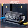 Bluetooth Alarm Clock Radio Dimmer Nap Timer With Color Night Light For Bedroom