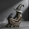 Entry Table Halloween Character Figurine Statue for Shelf Display, Indoor Seasonal Accent with Dark Theme Party Table Event Indoors