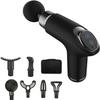 New Portable 12 Speed Electric Mini Massage Gun LCD High Frequency Fascia Gun Deep Tissue Massager Muscle Relaxing Body Massage Slimming