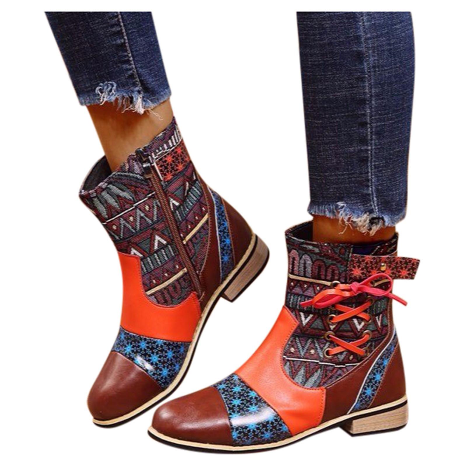 Женские сапоги большого размера в стиле ретро — фото 2