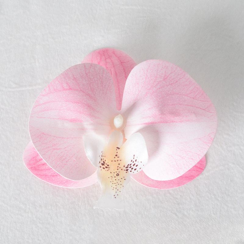 5pcs Simulated Film Butterfly Orchid Flower Head Petals Flower Accessories Headwear Hairclip Handmade Wedding Gift Decoration