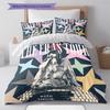 Famous Singer  Pattern Bedding Quilt Set Quilt Cover Pillowcase Home Decoration Birthday Gift (1 * Duvet Cover + 2 * Pillowcase, Without Core)