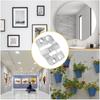 20/30PCS 66lbs Interlock Hanging Buckle Flush Mount Bracket Heavy Duty Picture Frame Hook Display Hooks Stainless Steel