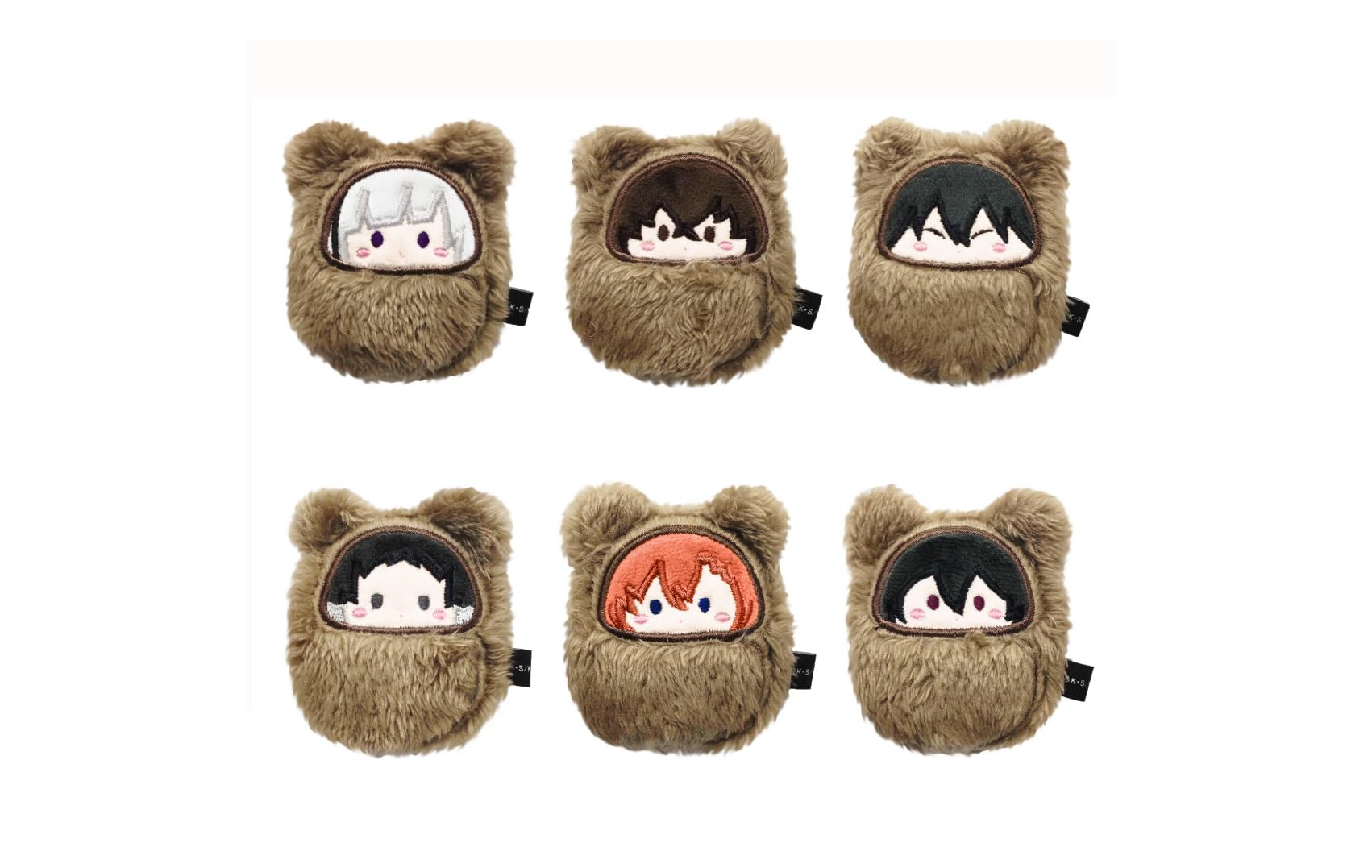 

TV Anime Stray Kurumi Tappin Plush Clips Box Bungo Dogs 6-Piece