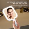 Handheld Makeup Mirror 3 Colors LED Light Mirrors Portable HD Intelligent Touch Screen Control Cosmetic Mirror Type-C Charging
