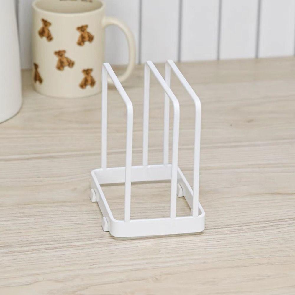 Black/White Layered Cutting Board Rack Stainless Steels Sink Organizer  for Kitchen