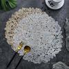 Leaf Hollowed Out PVC Placemats Household Light Luxury Anti Slip And Thermal Insulation Dining Table Decor Mat