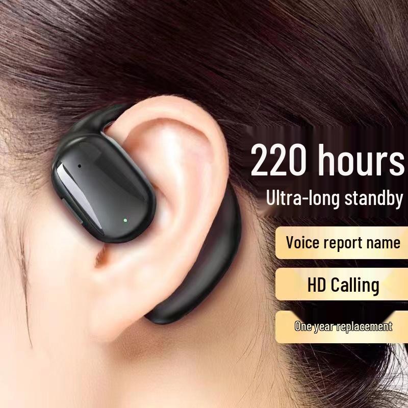 In-Ear Bone Conduction Wireless Bluetooth Headphones: Sweatproof, Ultra-Long Battery, for Running & Sports, Compatible with Apple & Android.