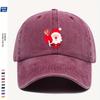 Santa And Candy Hat Adjustable Christmas Baseball Cap  Breathable Comfortable Curved Brim AllSeason Casual WomenS Hat Soli