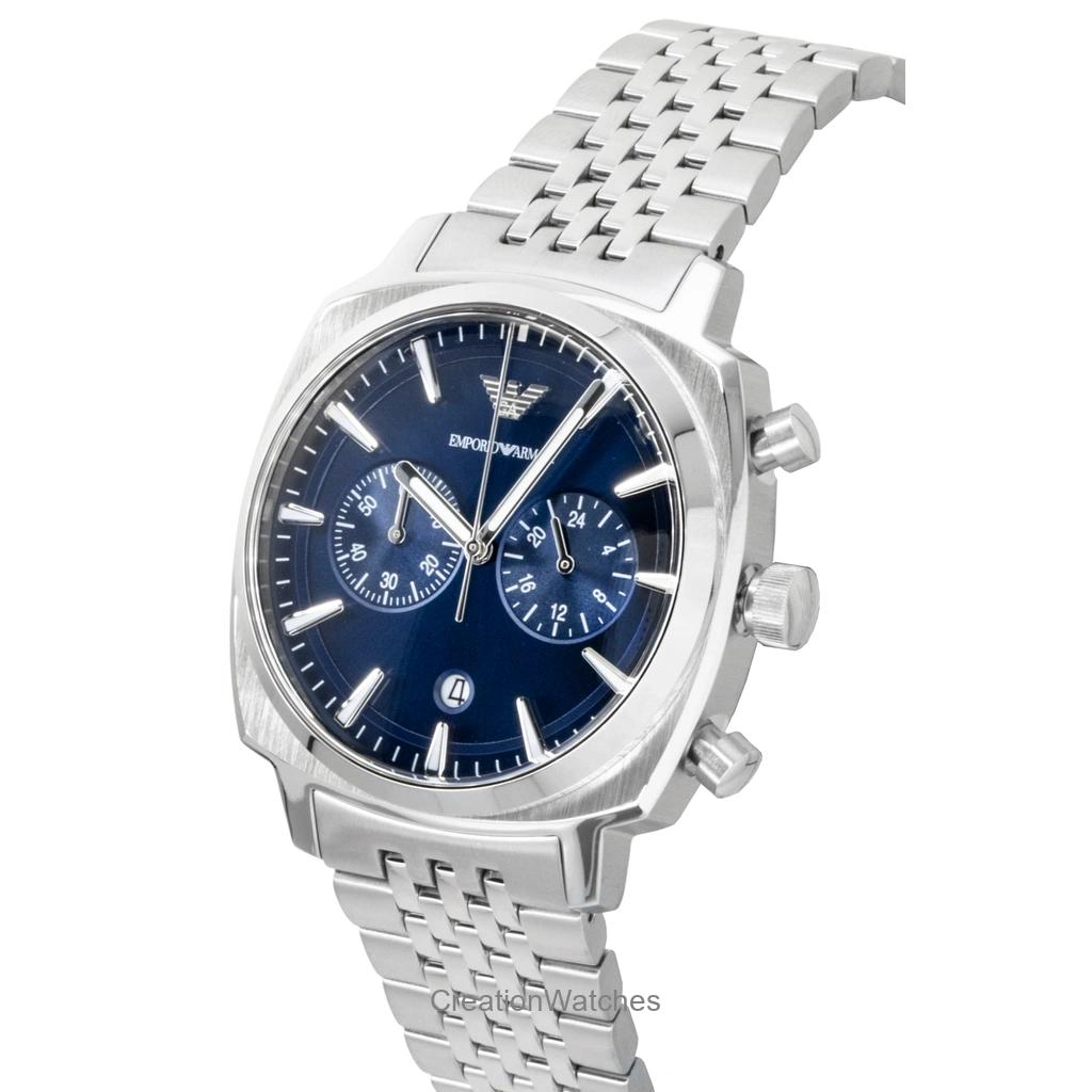 Emporio Armani Chronograph Stainless Steel Blue Dial Quartz AR11688 Men's Watch