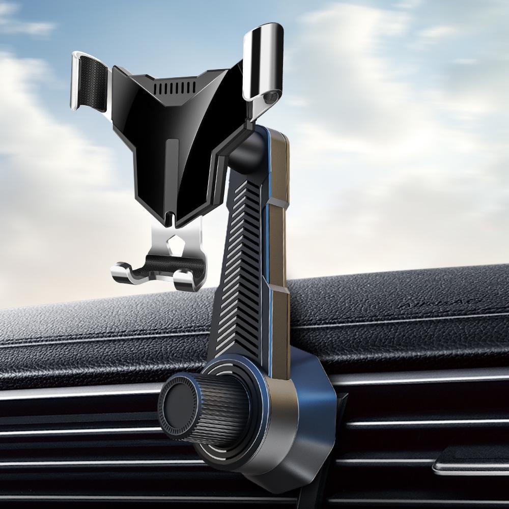 Universal Aluminum Alloy Car Vent Phone Holder - Stable, Anti-Shake Gravity Design