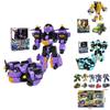 Transforming Car Robot Mech Action Figure Toy Cartoon Collectible With Puzzle Assembly Plastic Material