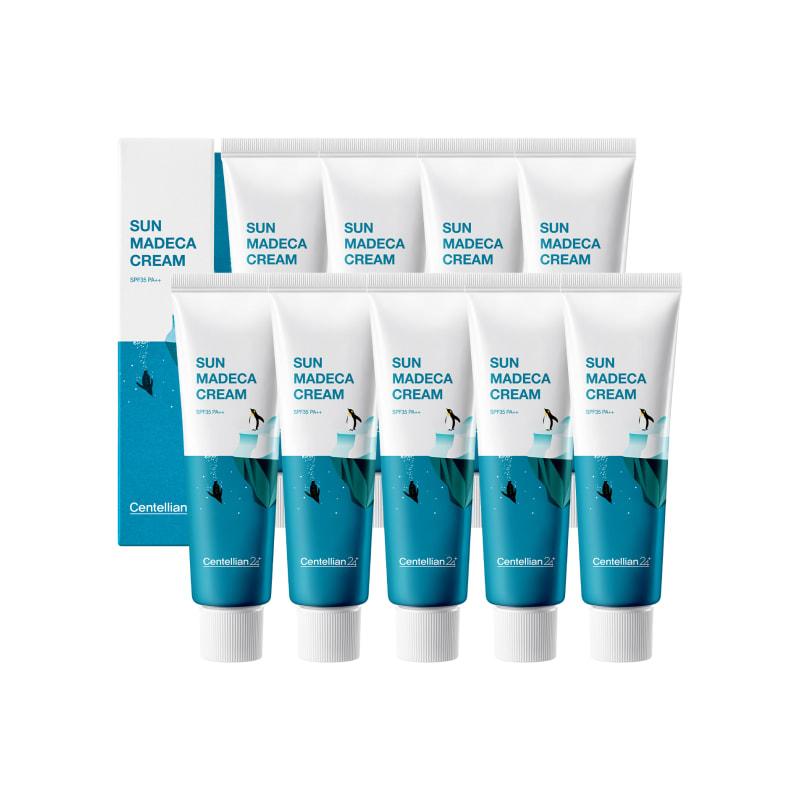 Sun Madeca Cream 50ml x 9 Cooling UV Protection Sunscreen Moisturizing Soothing Ice Techa Photoaging