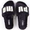 Puma Lead Cat 2.0 Fuzz WNS Slippers 38731301 Black Fur Slippers Fur Shoes Winter Warm Shoes for Indoors and Outdoors