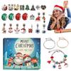 Christmas Advent Bracelet Set Charm 24 Days Advent Calendar Bracelet Set Cute Christmas Supplies Jewelry Making Kit With 2