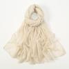 New Silver Silk Breathable Sunscreen Versatile Long Scarf Women's Yarn Scarf Middle Eastern Women's Ethnic Headscarf Scarf