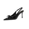2025 New Summer High Heel Pumps Women Sandals Shoes Shallow Butterfly-knot Shoes Elegant Wedding Party Shoes