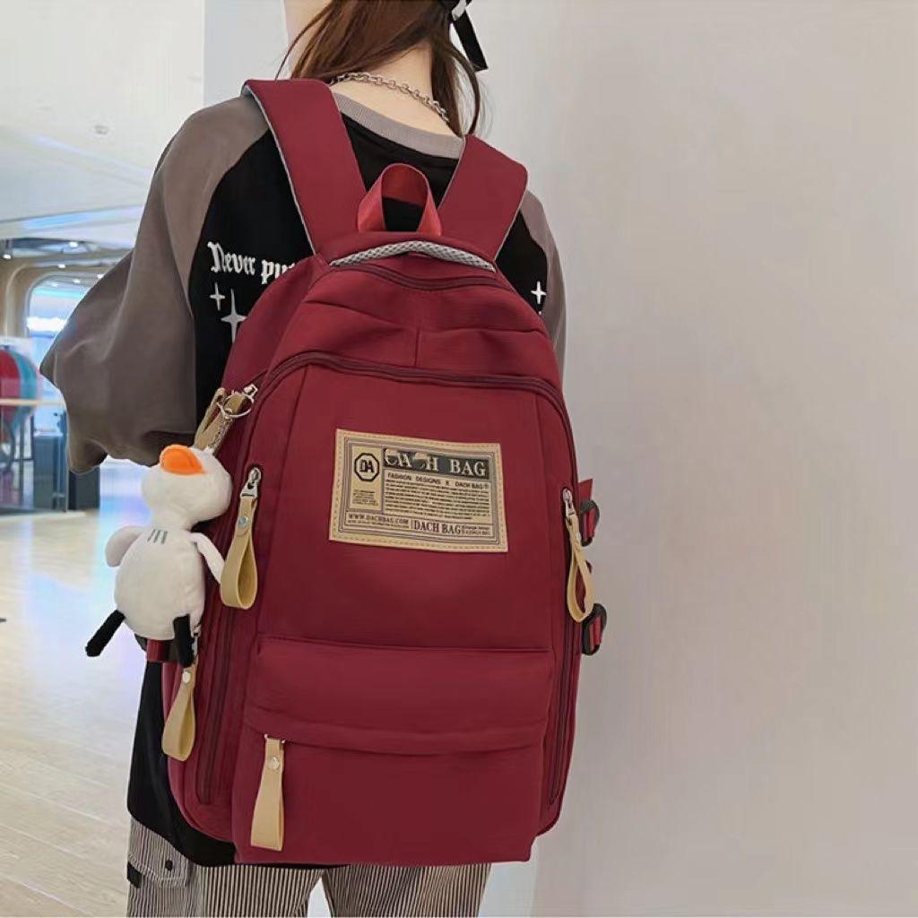 

Multi-Pocket Large Capacity Backpack - Stylish Laptop Bag with High-Value Design for Work single package [no pendant]