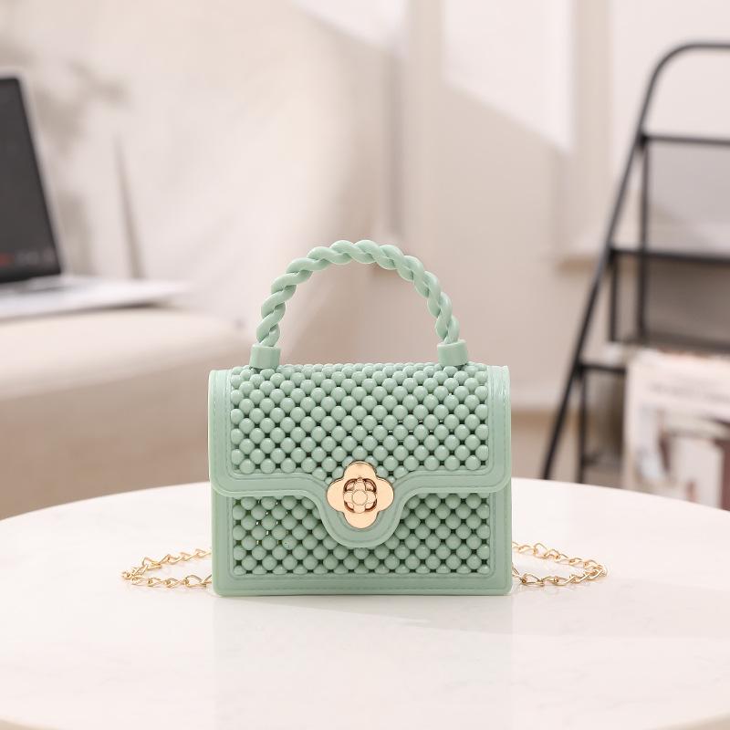 JYL TS Women's Sling Bags  Jelly Bag 028 Lipstick PVC Hollow Mini Crossbody Women Bag