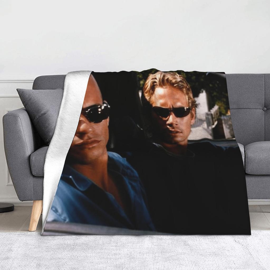 Family Vin Diesel Fast and Furious Blanket Flannel Decoration  Breathable Warm Throw Blankets for Sofa Travel Quilt