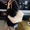 Women's Bag New Tote Bag Large Capacity Armpit Bag Versatile Hollow Shoulder Bag Splicing Handbag