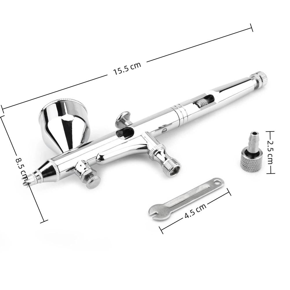 Dual Action Airbrush Kit Gravity Feed Spray Tool Nail Airbrush Kit Handicraft Spray Coloring