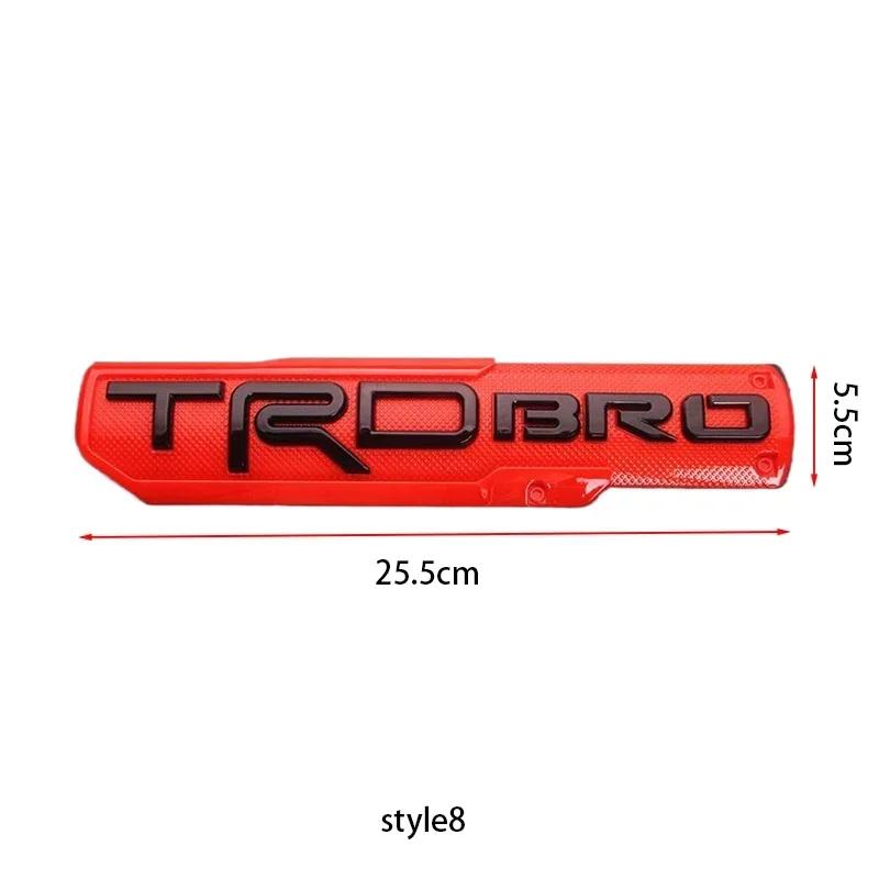 3D ABS TRD PRO BRO Badge Emblem Car Stickers Toyota TRD Tundra Car Styling Fender Side Label Rear Trunk Decal Accessorie EZ0
