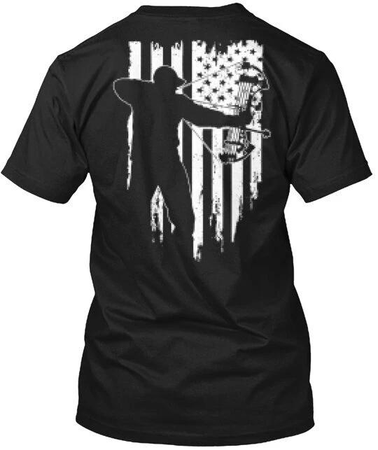

Bow Hunting American Flag T shirt Made in the USA Size S to 5XL XL