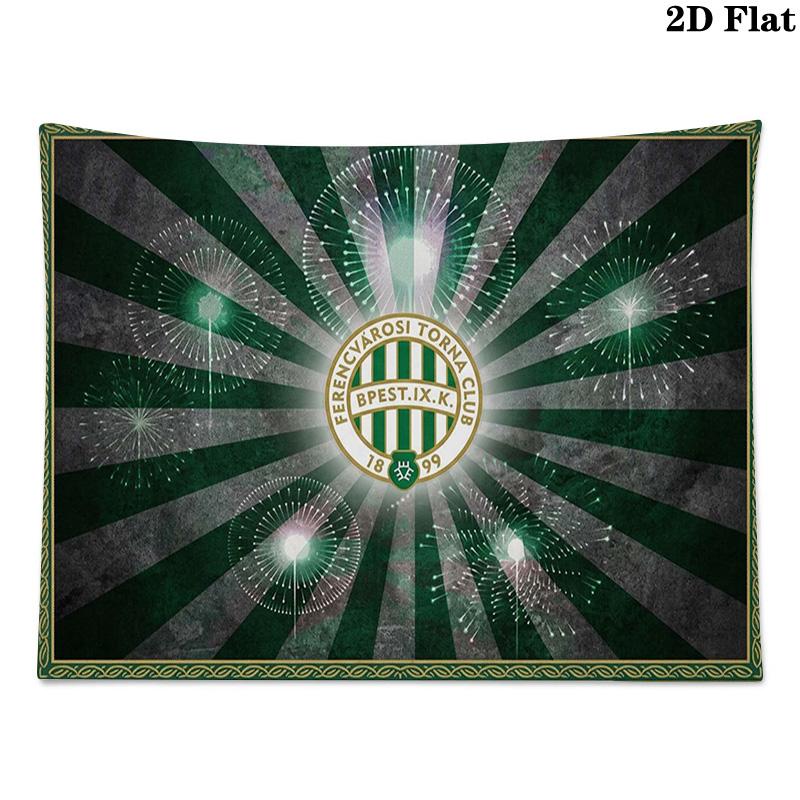 Ferencvárosi TC Wall Tapestry Aesthetic Wall Hanging Printed Fabric Blanket Decorative Tapestries for Bedroom Living Room Home Decor