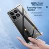 HOLDZU Air Cushion Drop ProtectionPhone Case for Xiaomi Redmi K70 Pro, Silicone Full Lens Protection Ultra-Thin Case - Clear