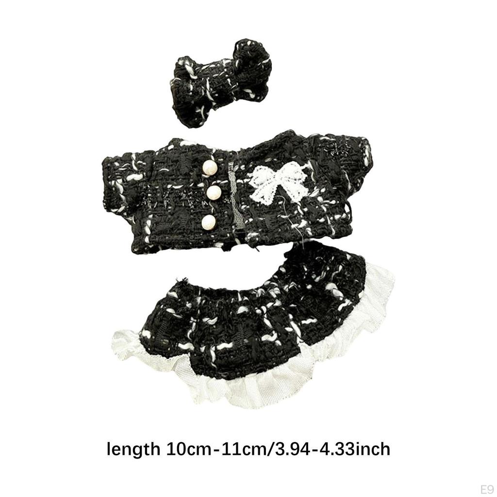 15cm or 17cm Doll Clothes Accessories with Fashion Coat Dress and Hair Accessory Costume for Party