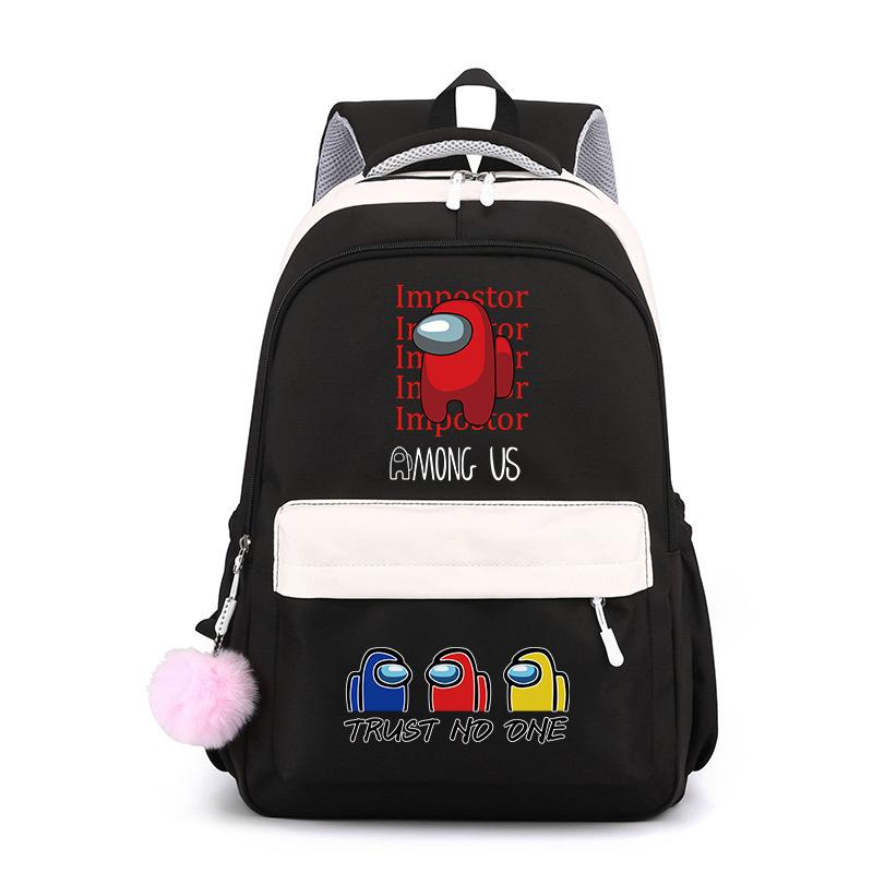 School bag backpack five Wu backpack candy color large capacity student school bag stationery