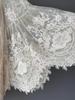 Top Élégant Blanc Cassé & Abricot Dentelle Assemblée - Style Français, Coupe Ajustée & Ample