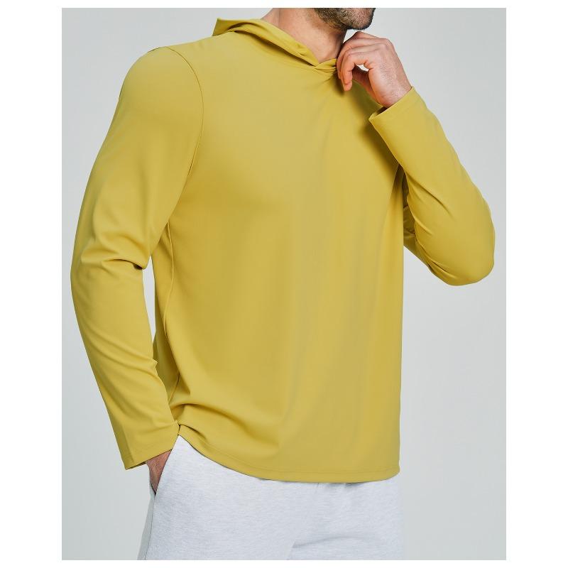 Men S Casual Sports Fitness Hooded Long Sleeve T Shirt