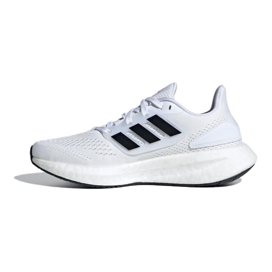 Adidas Pureboost 22 Comfortable Versatile Durable Low-Top Kids Running Shoes Kids Running Shoes White Black ID8479