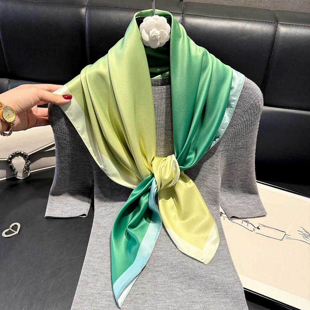 2025 Latest Fashion Spring Summer Women Print Headband Beach Chiffon Scarf Shawls Female Wraps polychrome Beach Sunscreen Hijab