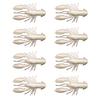 8Pcs Soft Baits Fishing Lures Realistic Looking Vivid Color Mini Size Portable Shrimp Fake Baits Artificial Lures