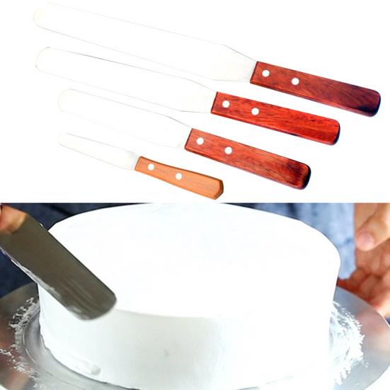 Icing Cream Spreader Scraper Cake Fondant Smoother Spatulas DIY Decorating Tool