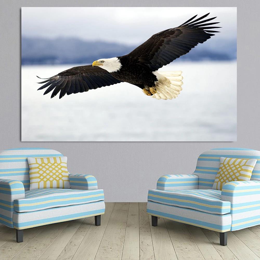 Eagle Roc Spreading Wings HD Canvas Print Poster Home Living Room Bedroom Decorative Painting Modern Simple Wall Art Animal