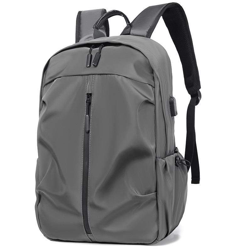 Men's Oxford Cloth Business Backpack with Logo - Laptop and Travel School Bag