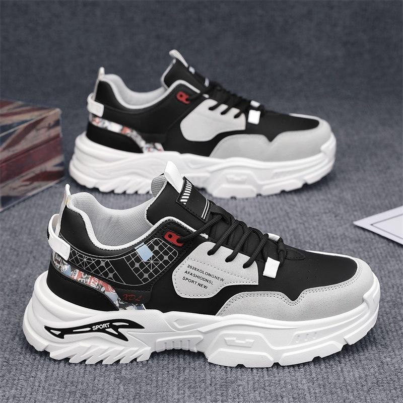 Shoes New spring casual sports shoes Teen students platform heightening dad shoes 39