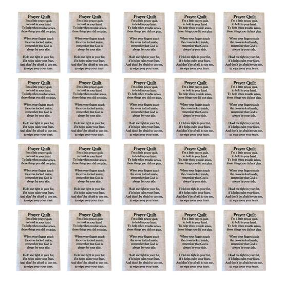 Prayer Quilt Text Panels Pre-Printed Inspirational Verses On Cotton Fabric Christian Sewing Project for Church & Charity