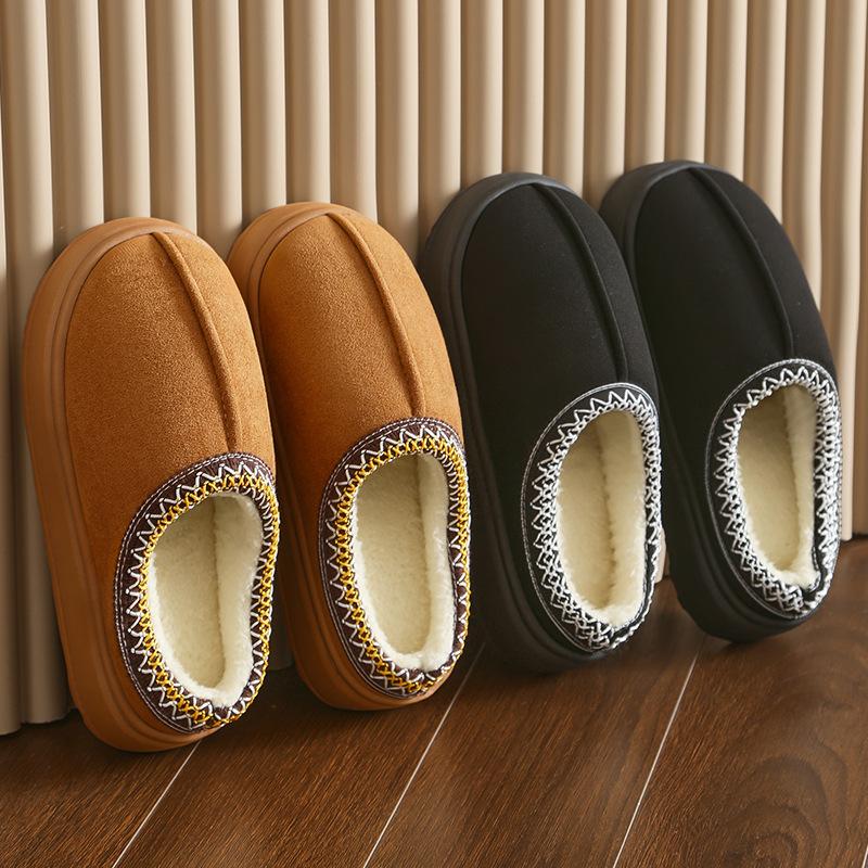 Cotton slippers warm home winter indoor home winter women's non-slip plush slippers ladies