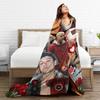 PLK French Rapper Photo Blankets Super Soft Funny Plush Throw Blanket For Home Decor Airplane Travel Flannel Bedspread Bed Cover