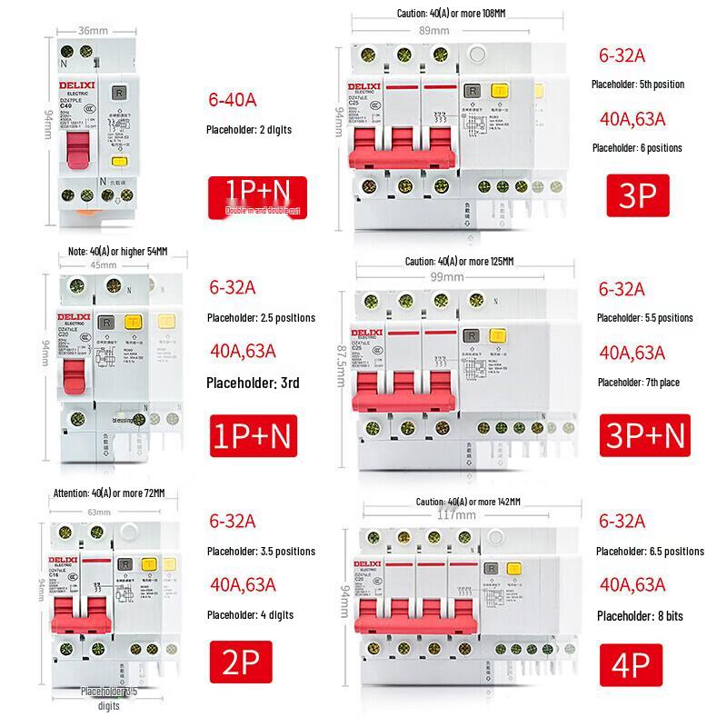 DELIXI Electric DZ47sLE Residual Current Circuit Breaker (RCBO)