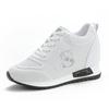 Inner Heightening Women's Shoes Casual Shoes Lace-up Wedge Sneakers Light and Comfortable Women's Single Shoes